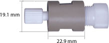 VICI Jour CTFE Ferrule, 1/8" for PEEK Reducing Union - JR-CFL-CB2KF-S - Click Image to Close